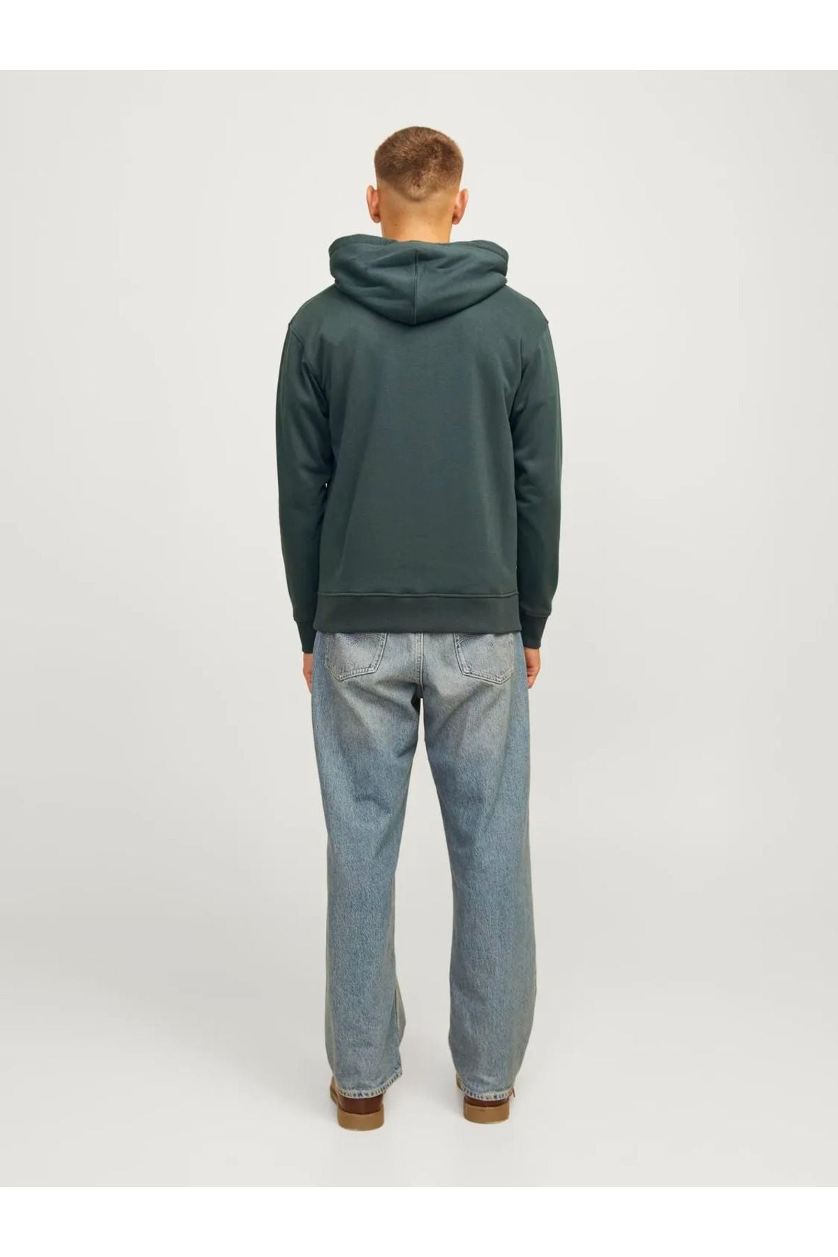 Jack Jones Erkek Forest River Kapüşonlu Sweatshirt Regular Fit Kanguru Cepli Tasarım 12262421