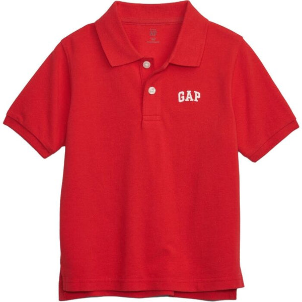 GAP Erkek Çocuk Logolu Polo Yaka Kırmızı Tişört 572587000