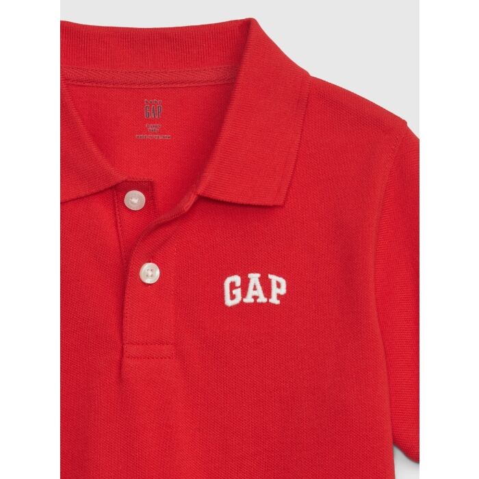 GAP Erkek Çocuk Logolu Polo Yaka Kırmızı Tişört 572587000