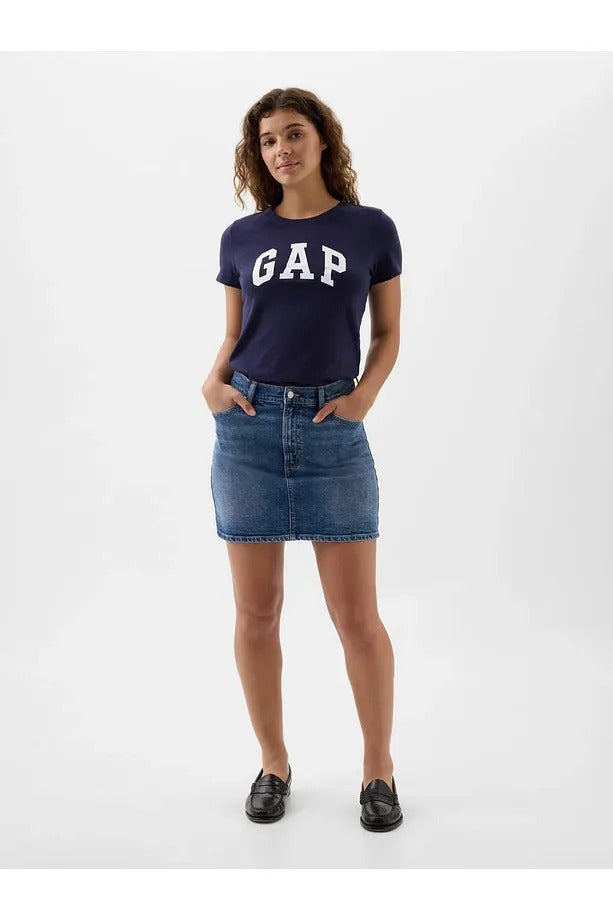 GAP Kadın Lacivert Pamuklu Tişört 729555000