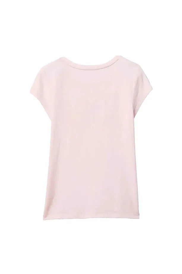 GAP Kadın Pembe Pamuklu Tişört 721891001