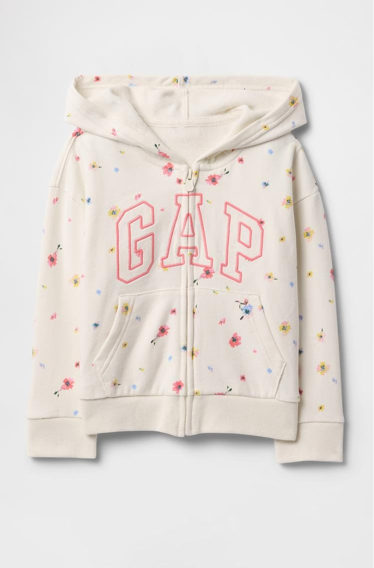 GAP Kız Çocuk Beyaz Logolu Swatshirt 742963006