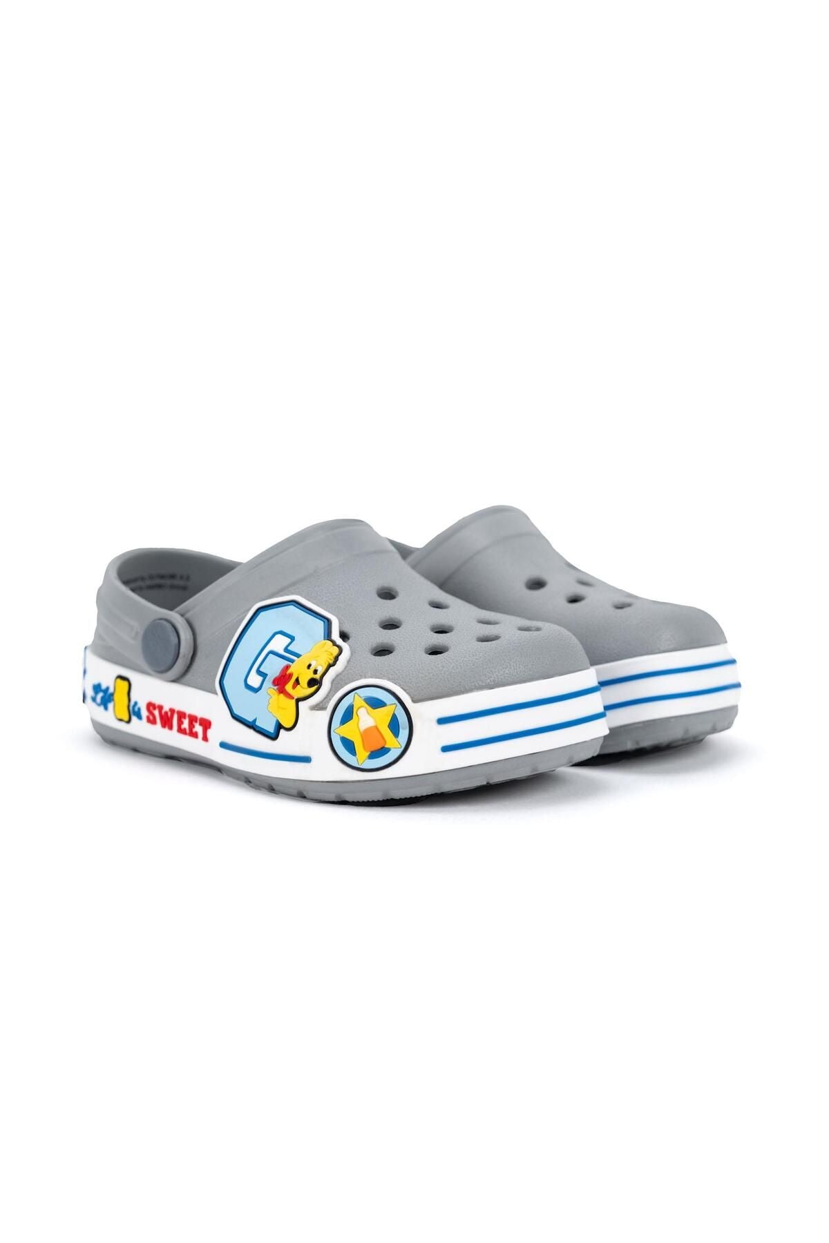 HARİBO Çocuk Gri Eva Sandalet FTW03E