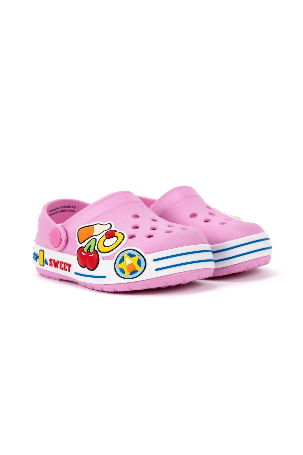 HARIBO Kız Pembe Çocuk Sargılı Eva Sandalet FTW04E