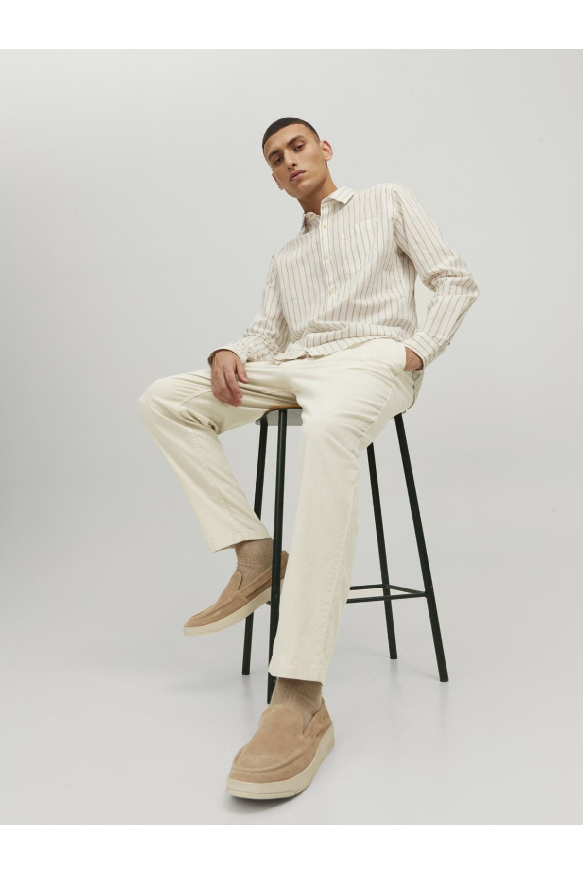 JACK JONES Erkek Bej Jogger Pantolon 12229699