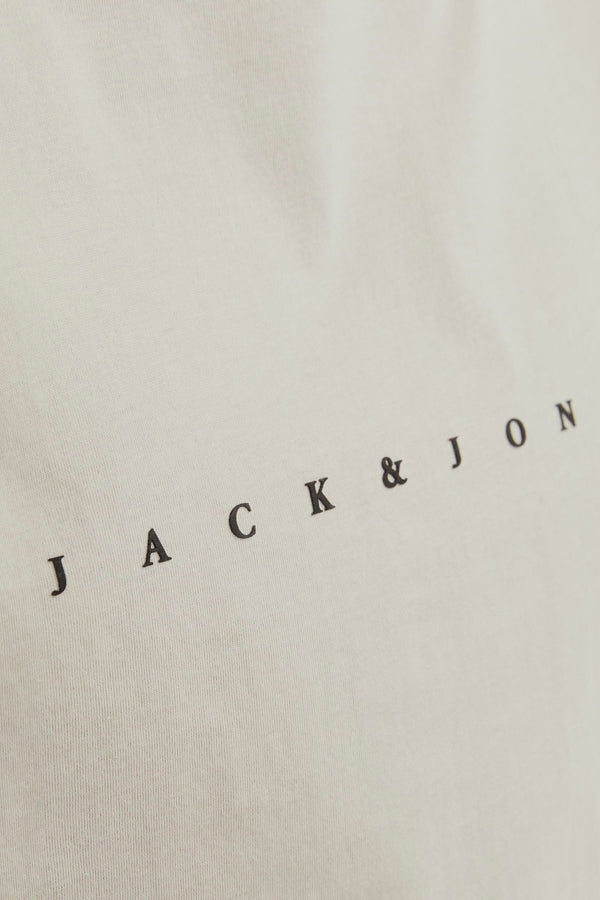 JACK JONES Erkek Bej Pamuklu Tişört 12234746