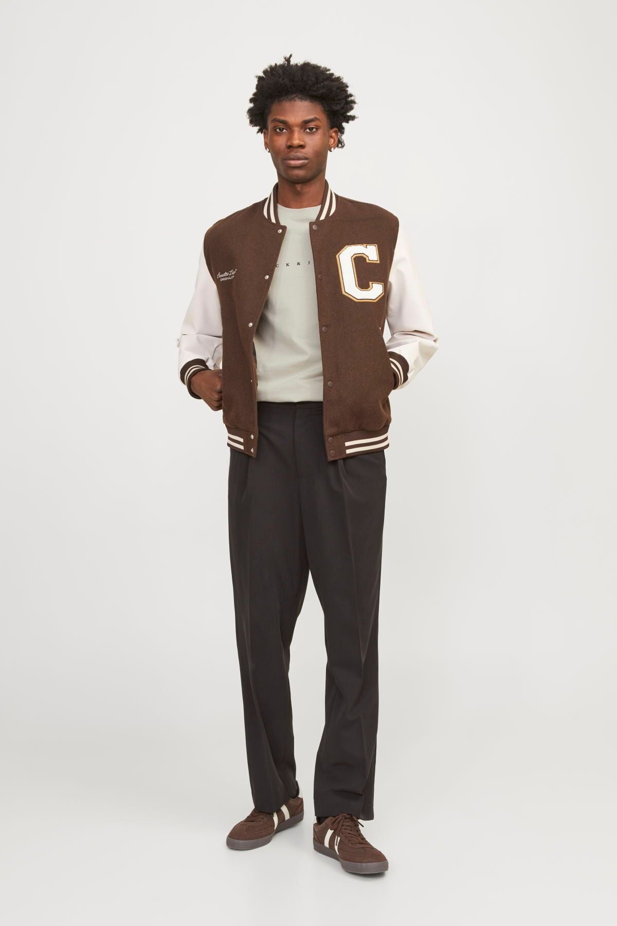 JACK JONES Erkek Bej Pamuklu Tişört 12234746