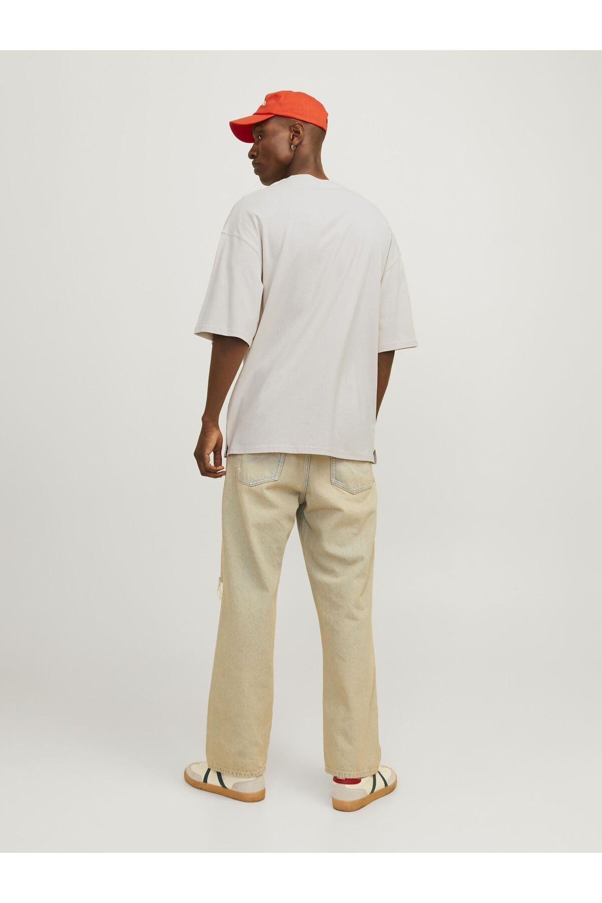 JACK JONES Erkek BEJ Yuvarlak Yaka Tişört 12259975