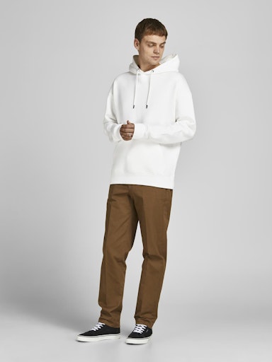 Jack Jones Erkek Beyaz Jjestar Basic Sweat 12208157B