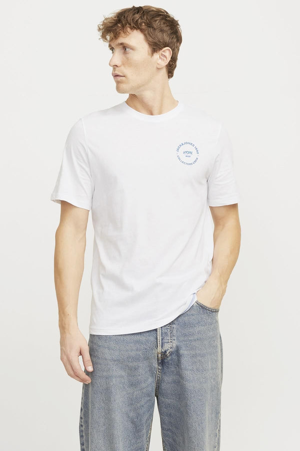 JACK JONES Erkek BEYAZ Kısa Kollu Tişört 12269280