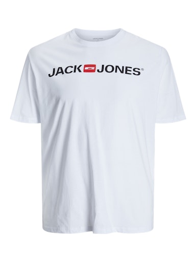 JACK JONES Erkek BEYAZ Pamuklu Tişört 12184987