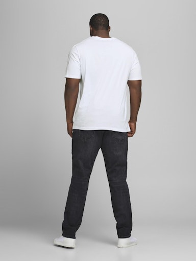 JACK JONES Erkek BEYAZ Pamuklu Tişört 12184987