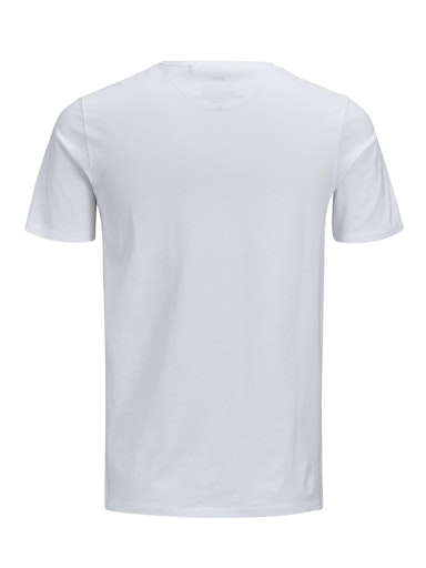 JACK JONES Erkek BEYAZ Pamuklu Tişört 12184987