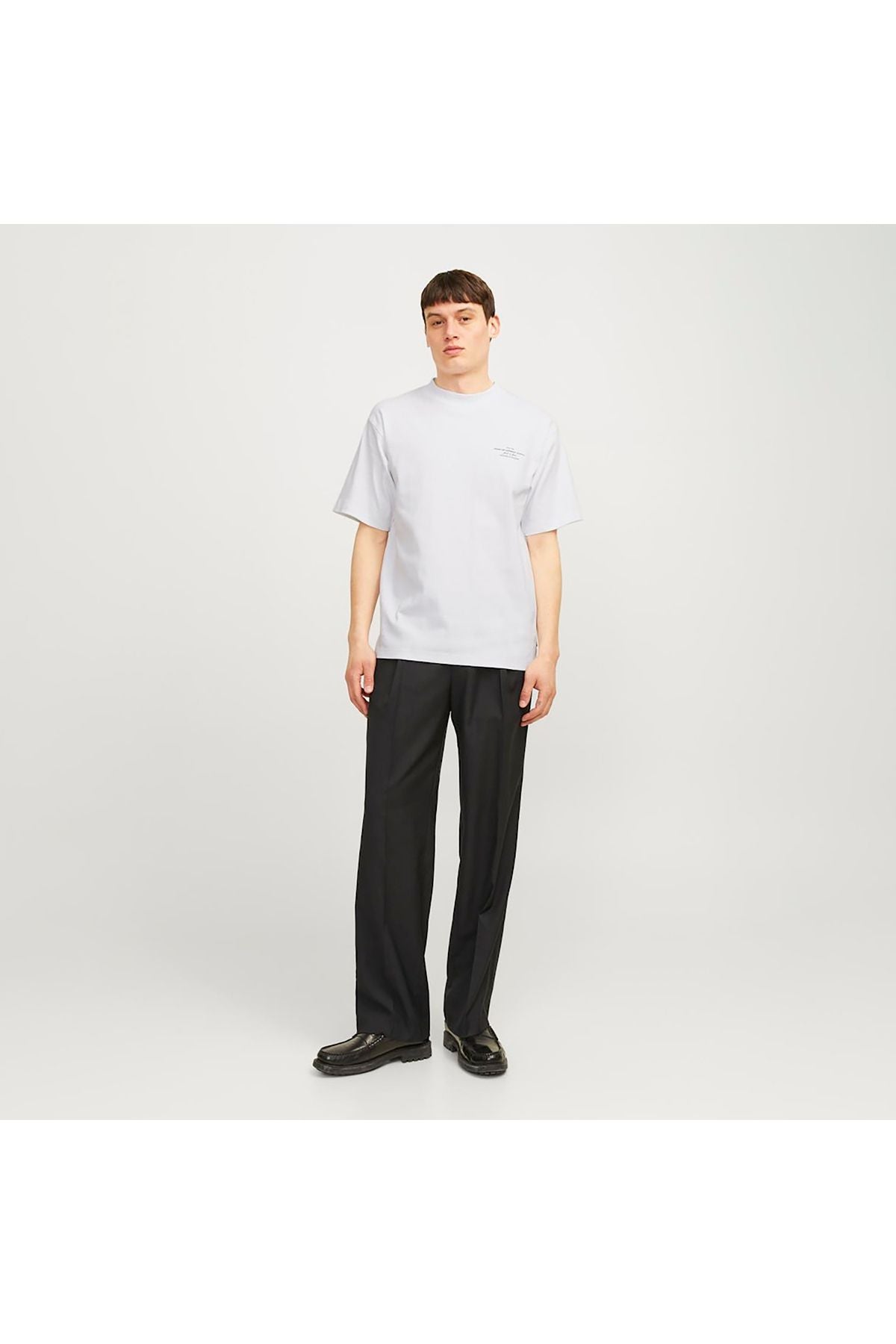 JACK JONES Erkek BEYAZ Pamuklu Tişört 12259357