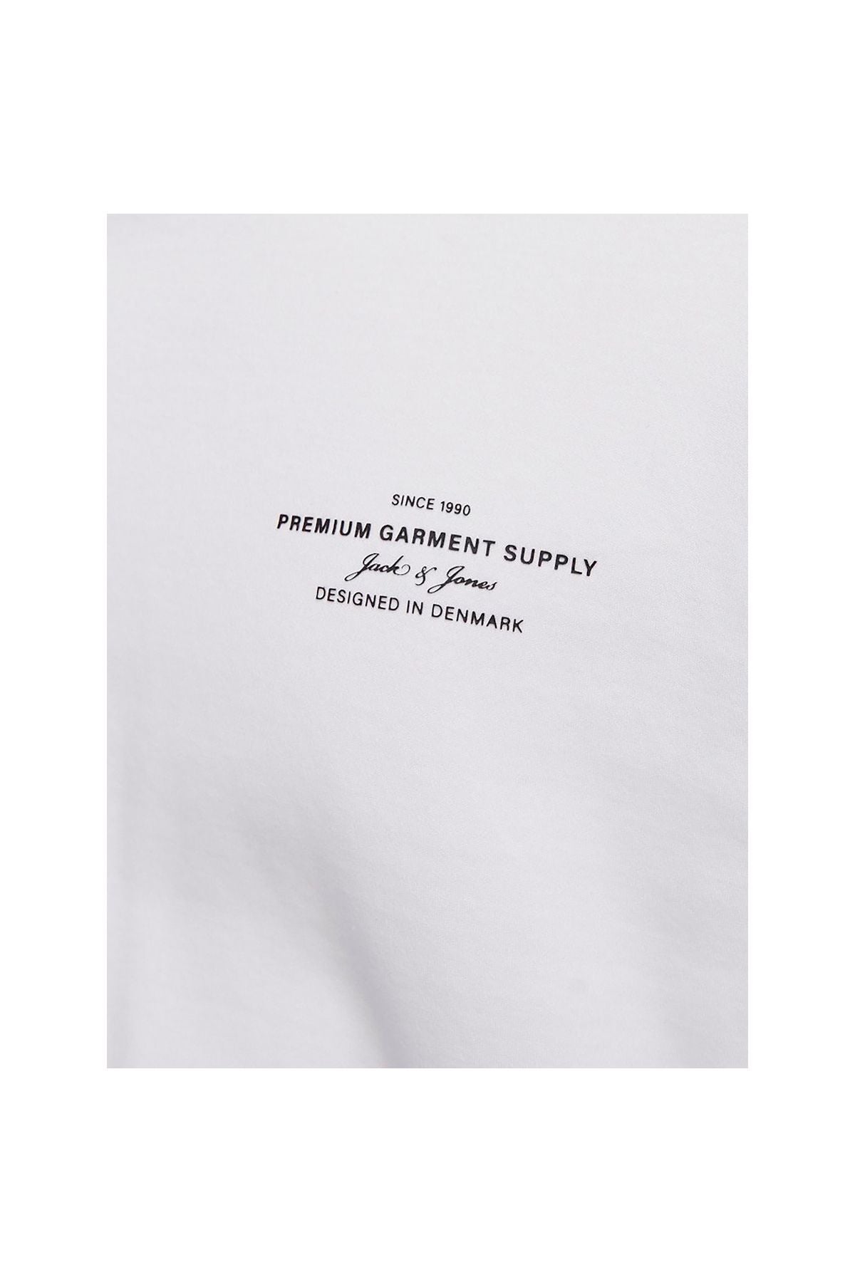 JACK JONES Erkek BEYAZ Pamuklu Tişört 12259357