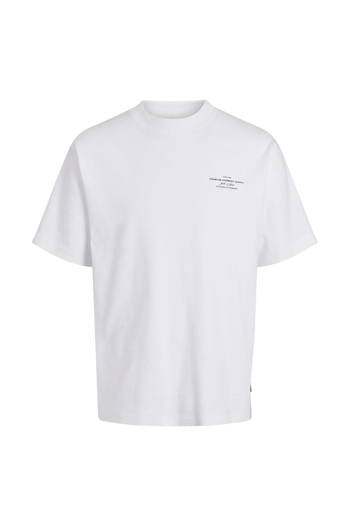 JACK JONES Erkek BEYAZ Pamuklu Tişört 12259357