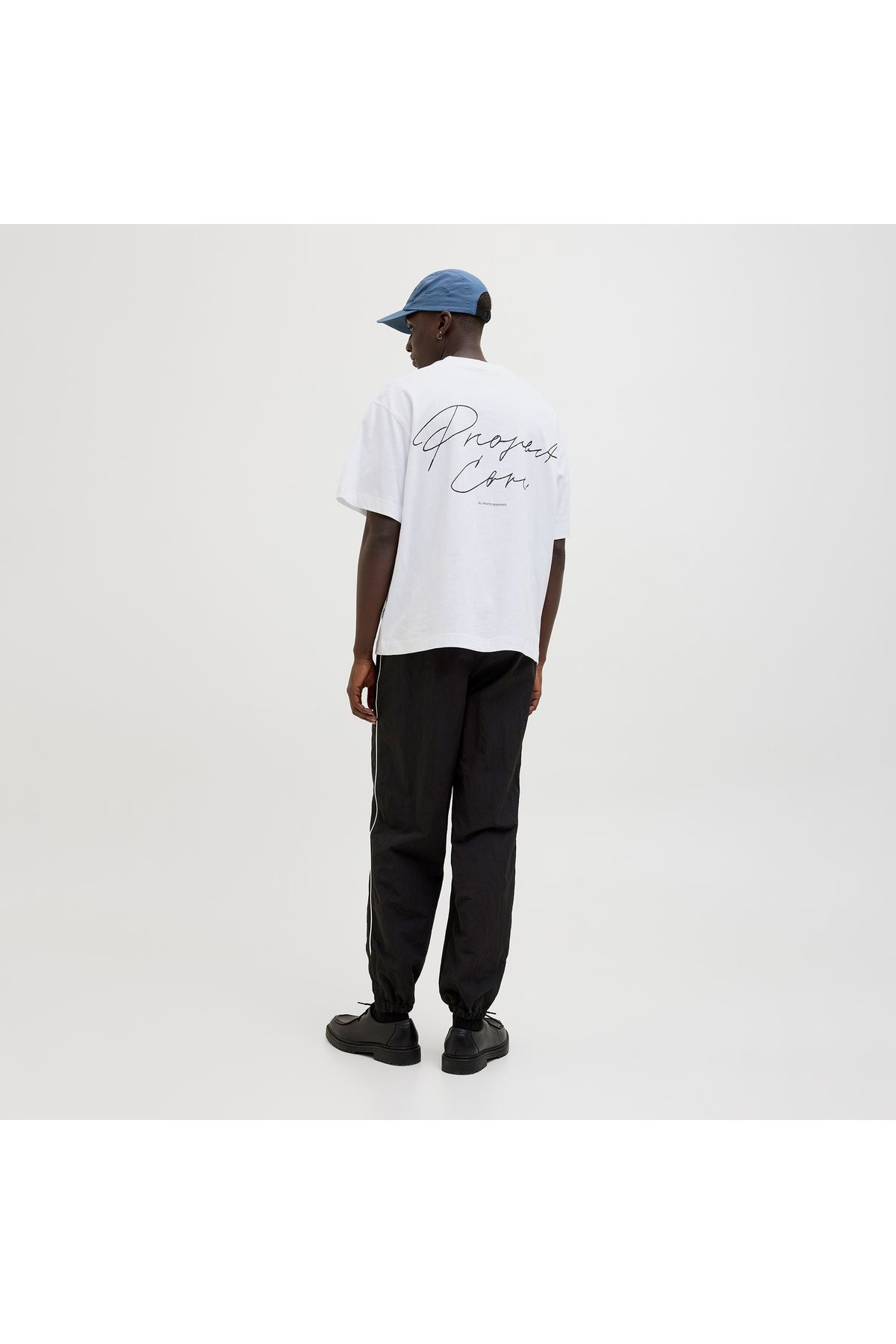 JACK JONES Erkek BEYAZ Pamuklu Tişört 12273310