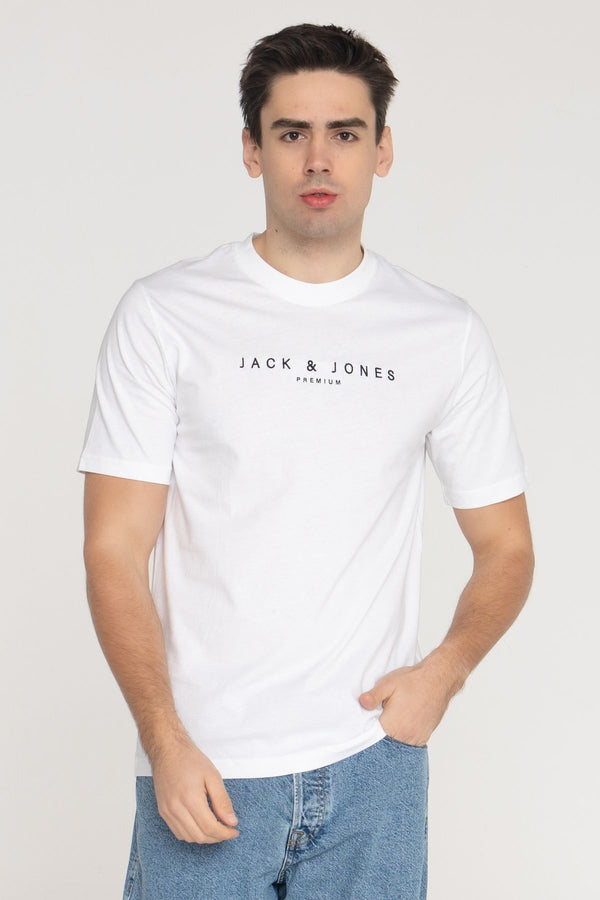 JACK JONES Erkek BEYAZ T-Shirt 12275186