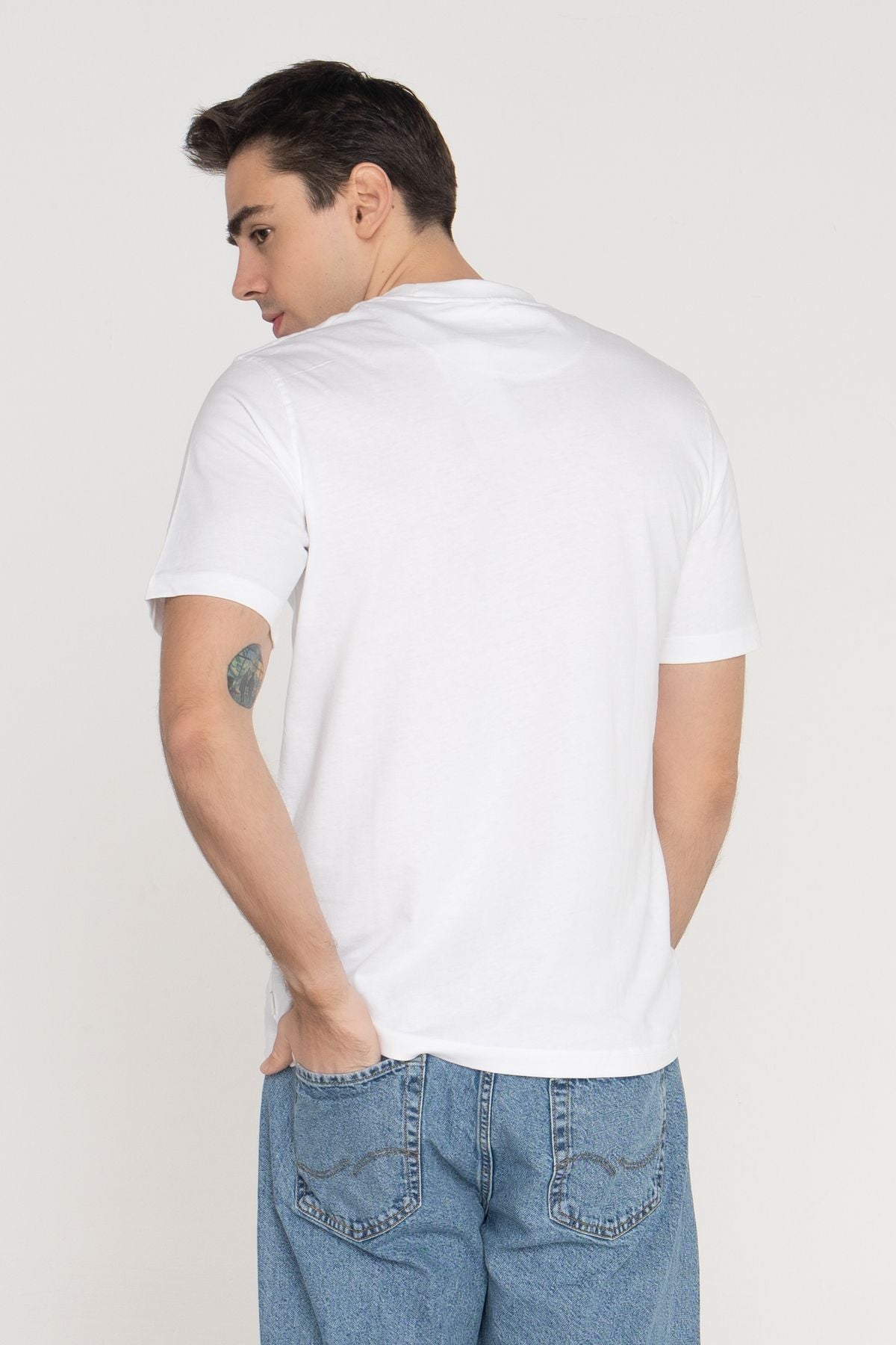 JACK JONES Erkek BEYAZ T-Shirt 12275186