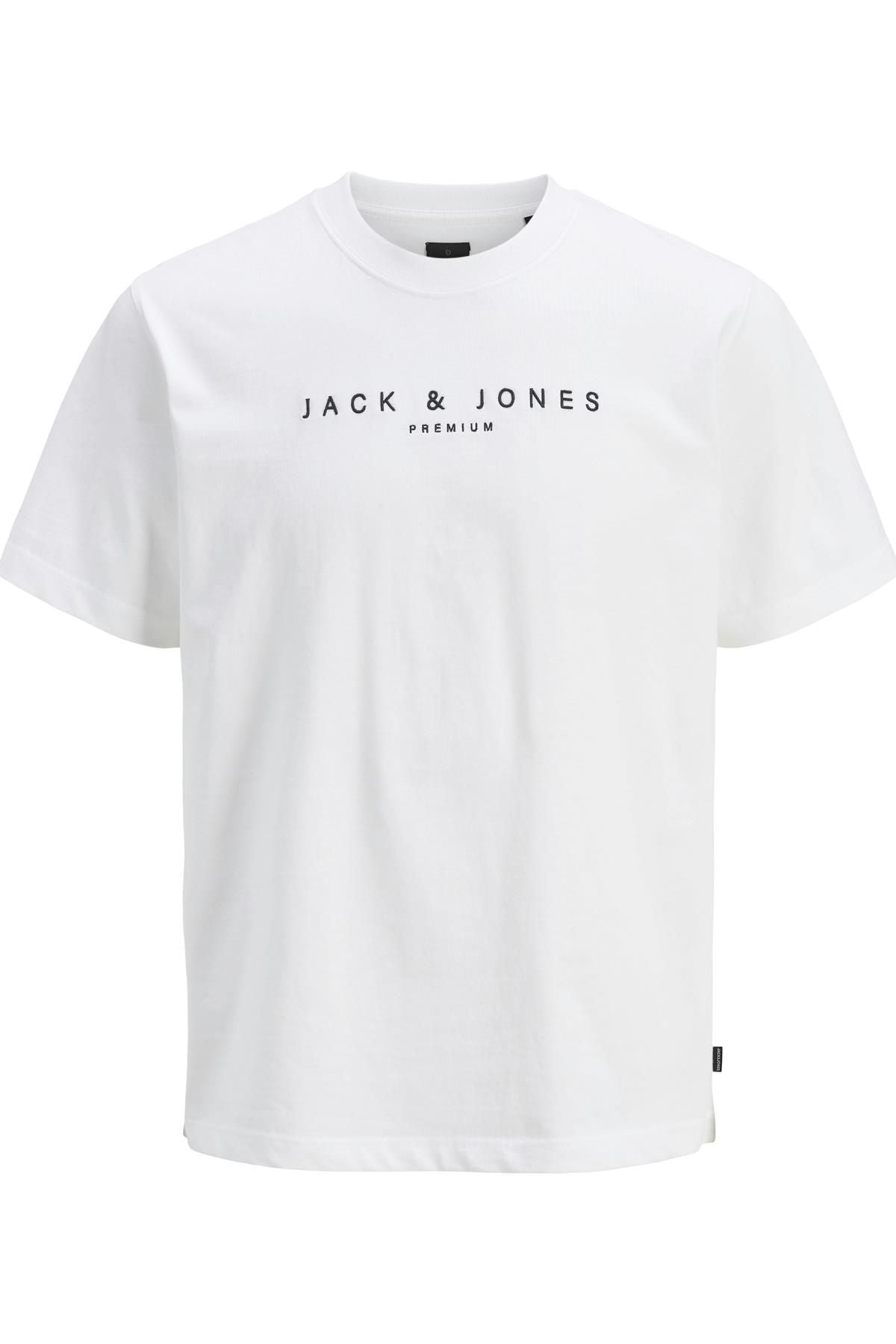 JACK JONES Erkek BEYAZ T-Shirt 12275186