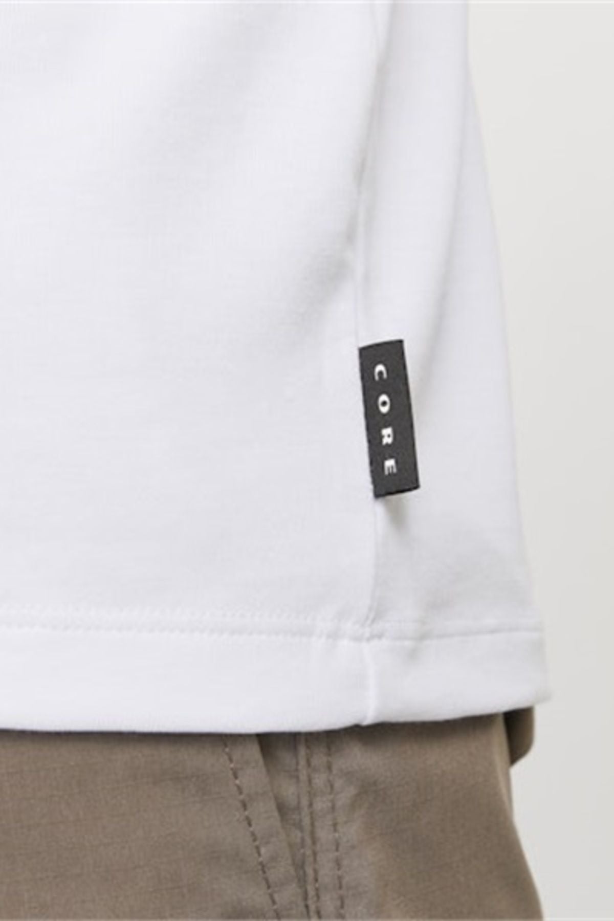JACK JONES Erkek BEYAZ Tam Boyama Kısa Kollu Tişört 12273120