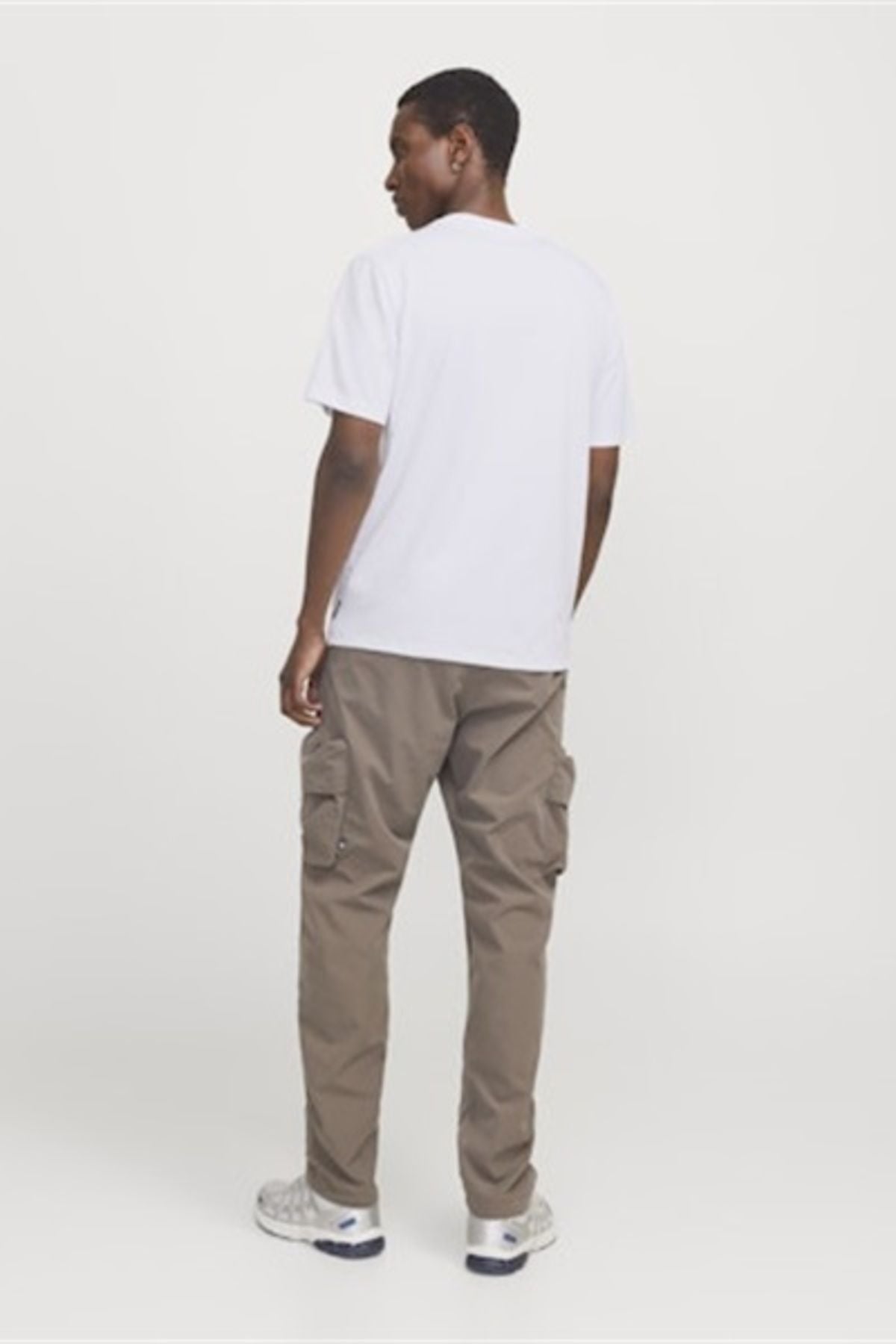 JACK JONES Erkek BEYAZ Tam Boyama Kısa Kollu Tişört 12273120