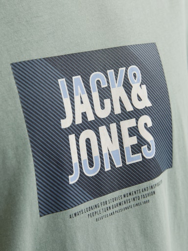 Jack Jones Erkek Bisiklet Yaka  Yeşil Tişört 12268477