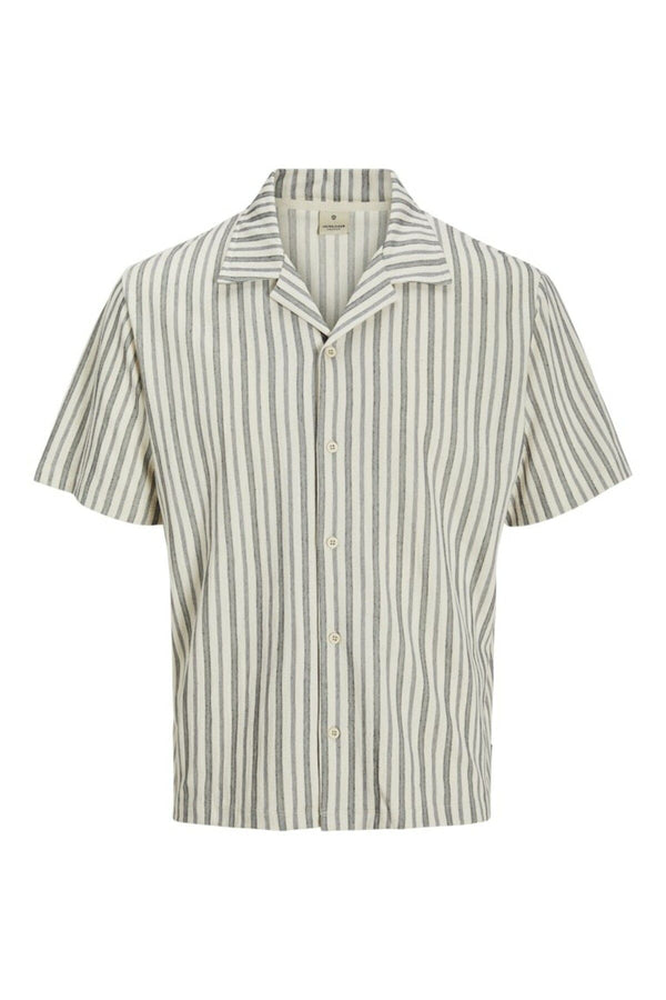 JACK JONES Erkek Ekru Kısa Kollu Tişört 12275085