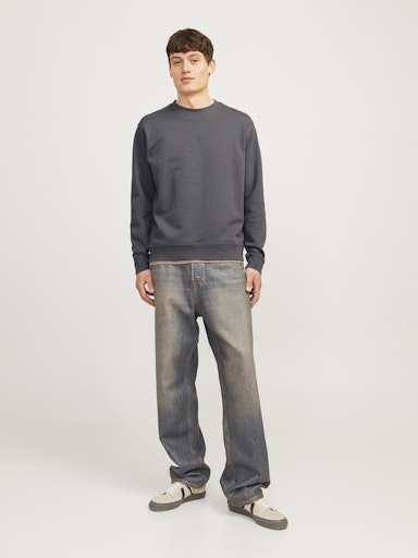 Jack Jones Erkek Gri Jjechare Sweat 12257853G