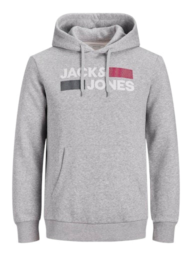 Jack Jones Erkek Gri Jjecrop Logo Sweat 12152840G