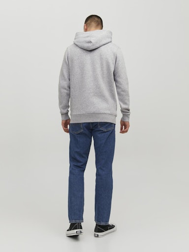 Jack Jones Erkek Gri Jjecrop Logo Sweat 12152840G