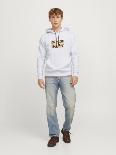 Jack Jones Erkek Gri Jorvesterbro Newton Sweat 12266801G