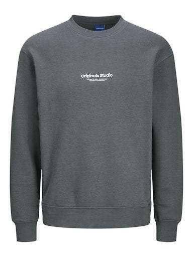 Jack Jones Erkek Gri Jorvesterbro Sweat 12241694G