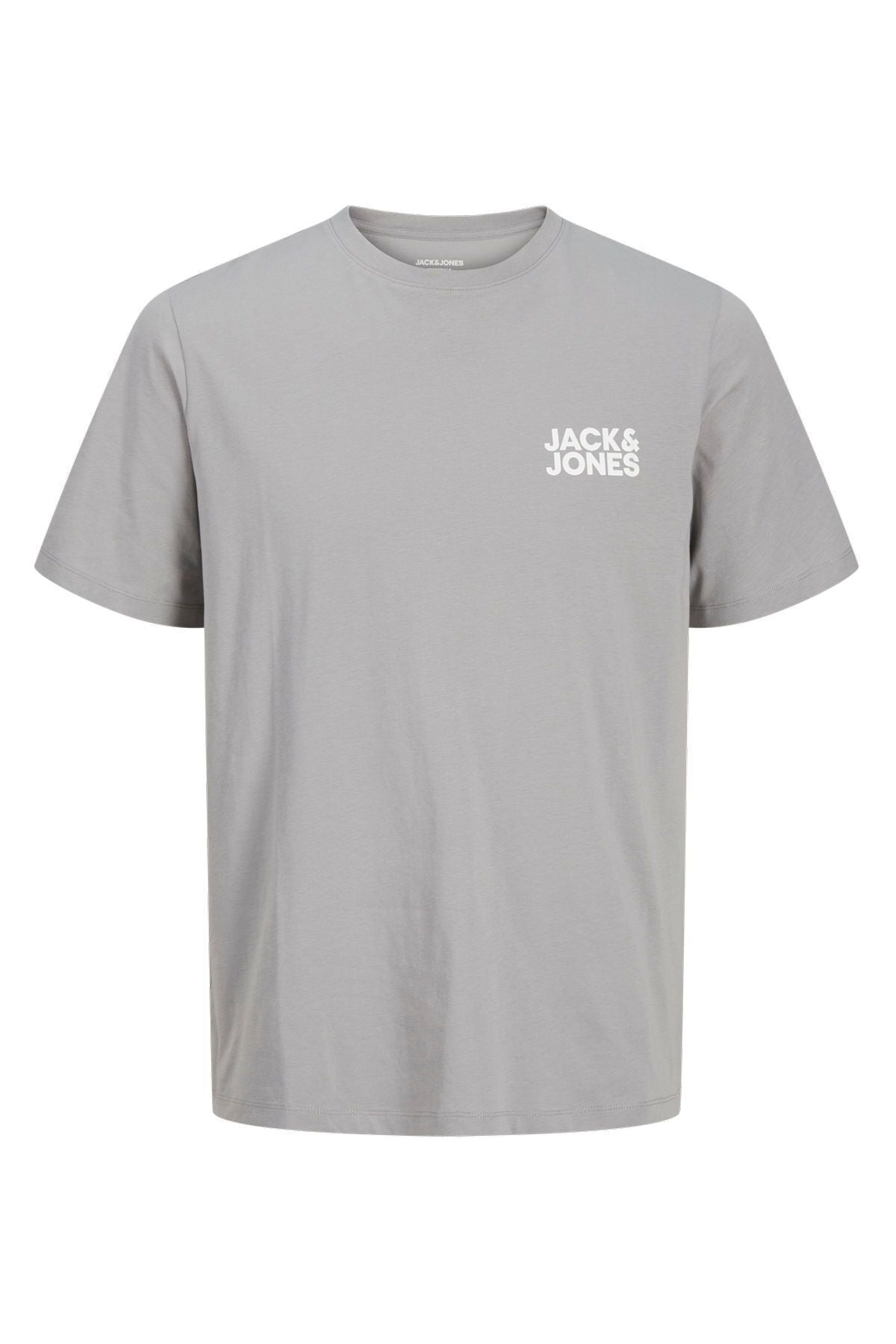 JACK JONES Erkek Gri Logo Tişört 12151955