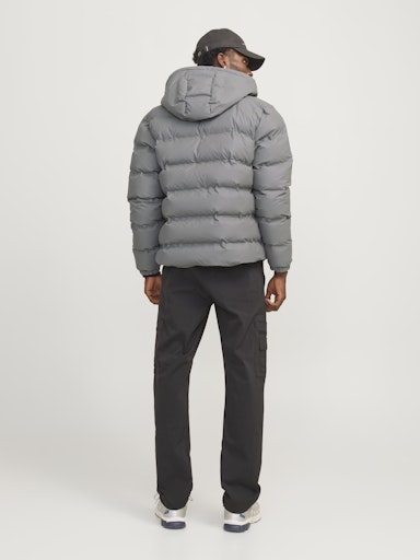 Jack Jones Erkek Gri Puffer Mont 12239020G