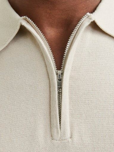 JACK JONES Erkek Gümüş Polo Yaka Kısa Kollu Tişört 12271401