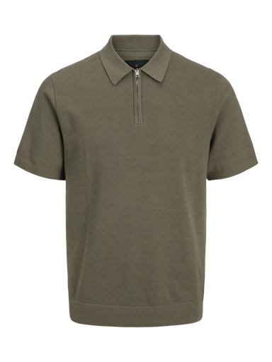 JACK JONES Erkek HAKİ Polo Yaka Kısa Kollu Tişört 12271401