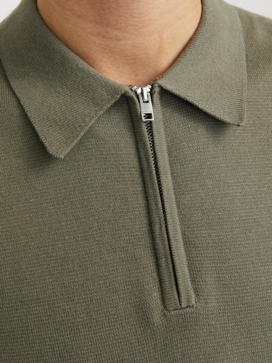 JACK JONES Erkek HAKİ Polo Yaka Kısa Kollu Tişört 12271401