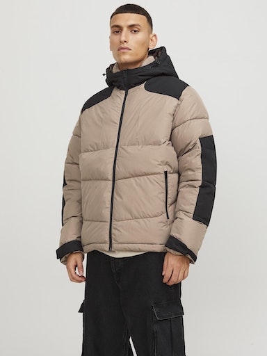 Jack Jones Erkek  Jcootis Puffer Sn Krem Günlük Mont 12239001KR