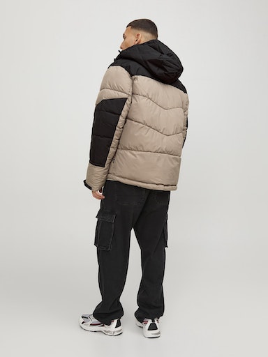 Jack Jones Erkek  Jcootis Puffer Sn Krem Günlük Mont 12239001KR