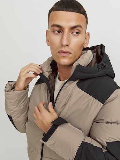 Jack Jones Erkek  Jcootis Puffer Sn Krem Günlük Mont 12239001KR