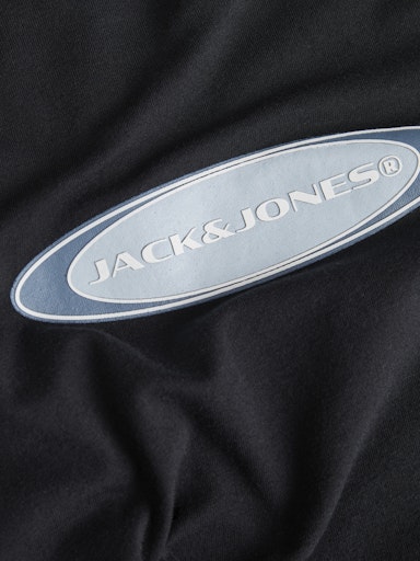 Jack Jones Erkek Jcopacer Siyah Bisiklet Yaka Tişört 12273880