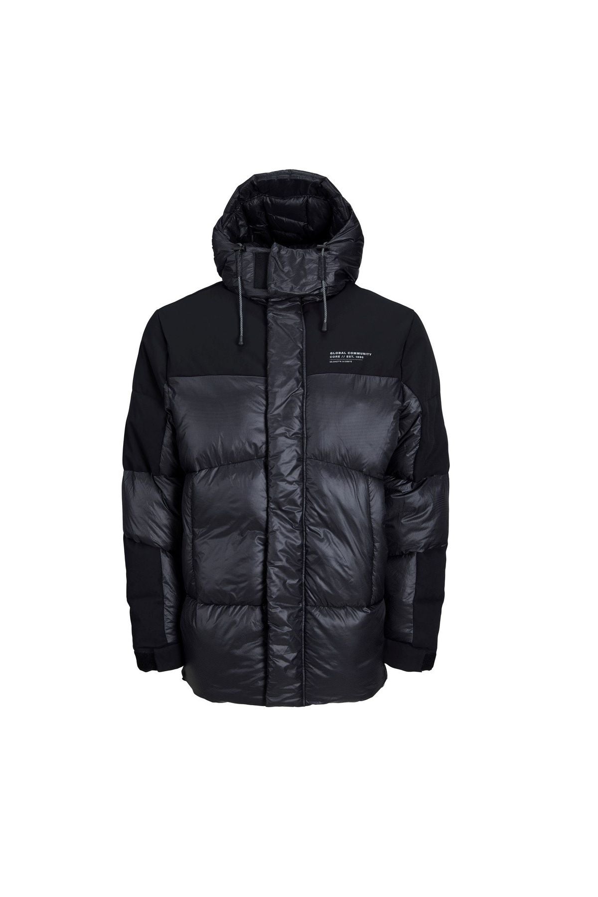 Jack Jones Erkek Jcosouth Puffer Siyah Mont 12243424S