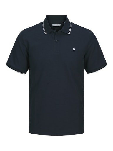 Jack Jones Erkek Jjeaustin  Polo Yaka Lacivert Tişört 12274980