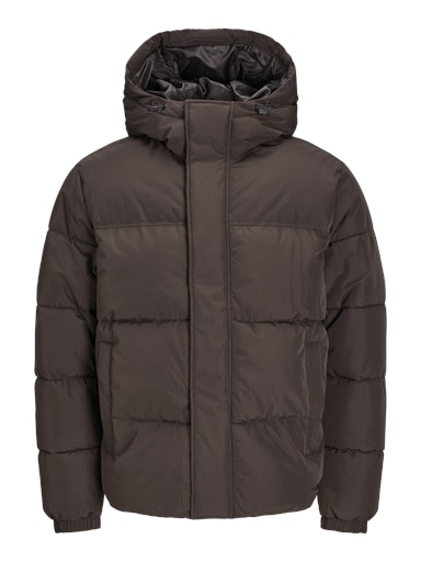 Jack Jones Erkek Jjebradley Puffer Hood  Kahverengi Mont 12256974KA