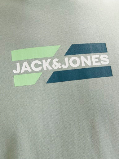 Jack Jones Erkek Jjecrop Iceberg Green Bisiklet Yaka Yeşil Tişört 12268415