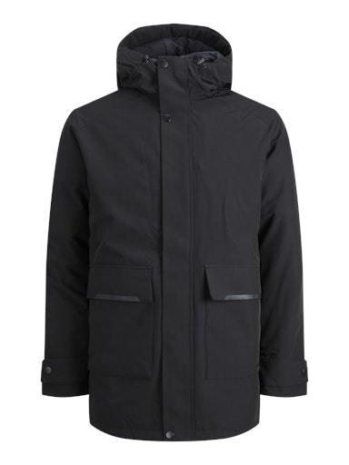 Jack Jones Erkek Jjetiko Parka Sİyah Mont 12211896S