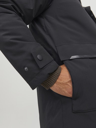 JACK JONES Erkek Siyah Parka 12211896