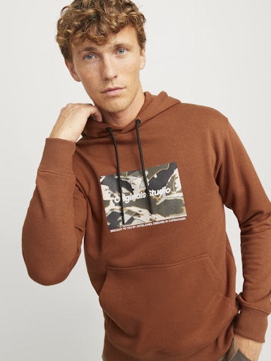 Jack Jones Erkek Kahverengi Jorvesterbro Newton Sweat 12266801KA