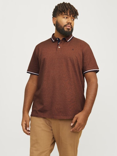 JACK JONES Erkek Kahverengi Polo Tişört 12143859